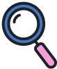 虫眼鏡のアイコン